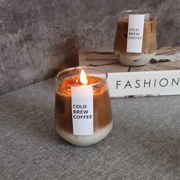 تصویر 1 از شمع قهوه دست‌ ساز طبیعی + رایحه قوی و ملایم