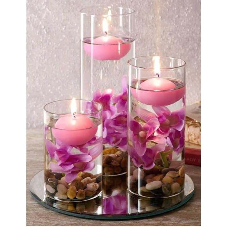 تصویر 1 از شمع ضد آب شناور + تزئین استخر و آب‌ نما