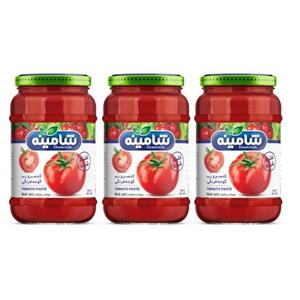 رب گوجه فرنگی شامینه شیشه‌ ای در اندازه‌ های متنوع