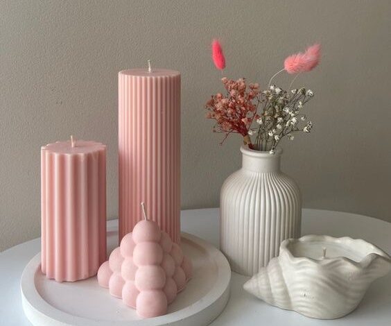 شمع دکوری کیوت مدل جدید با جزئیات هنری