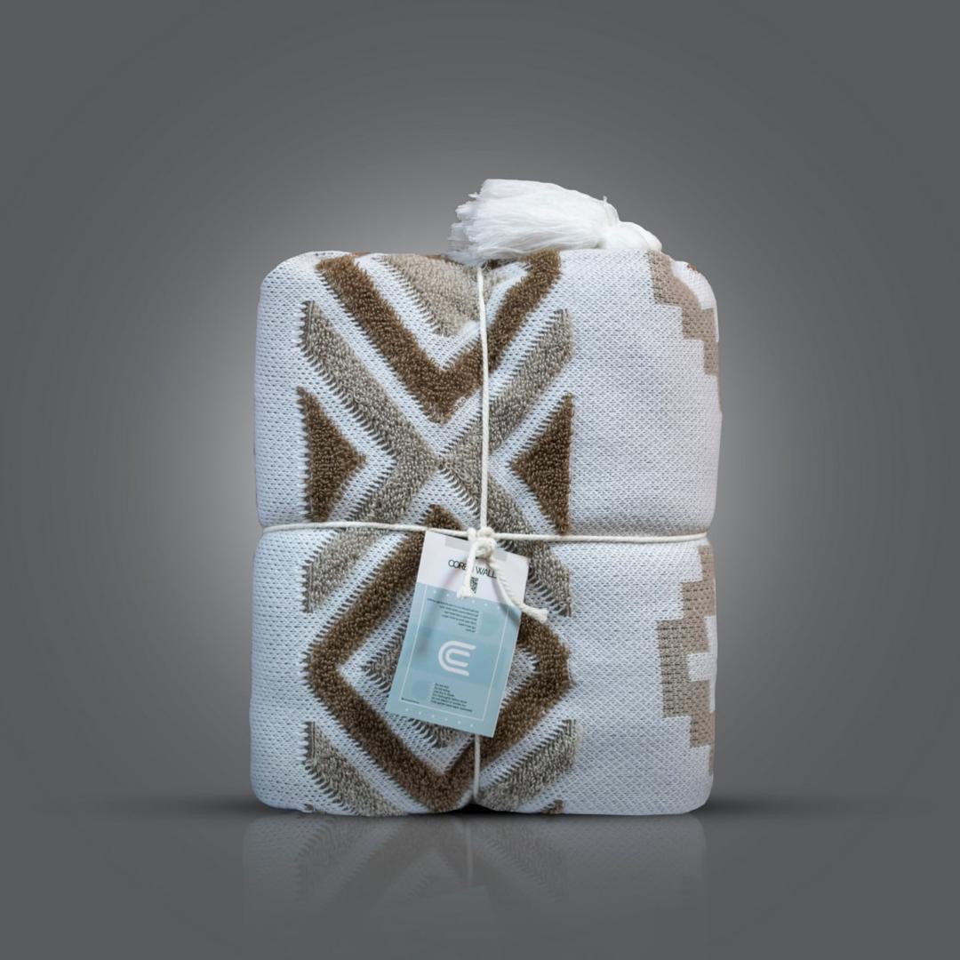 تصویر 4 از شال مبلی مخمل با بافت نرم و طرح شیک