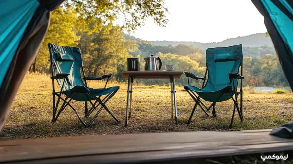 تصویر 2 از صندلی مسافرتی راحتی با پشتی طبی و پارچه با قابلیت نفوذ هوا