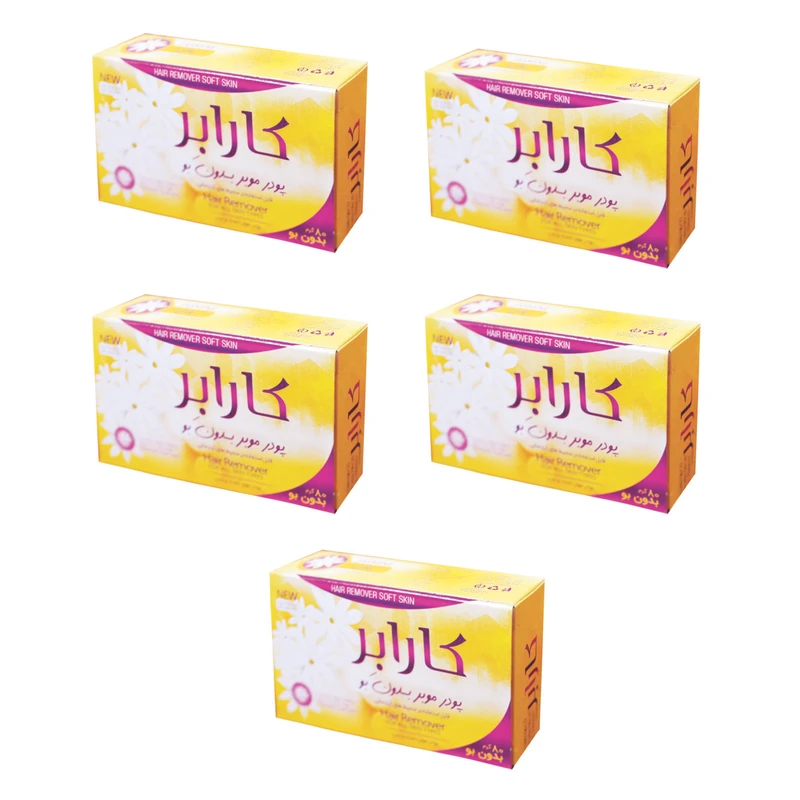 تصویر 2 از پودر موبر کارابر 80 گرم مناسب از بین بردن موهای زائد