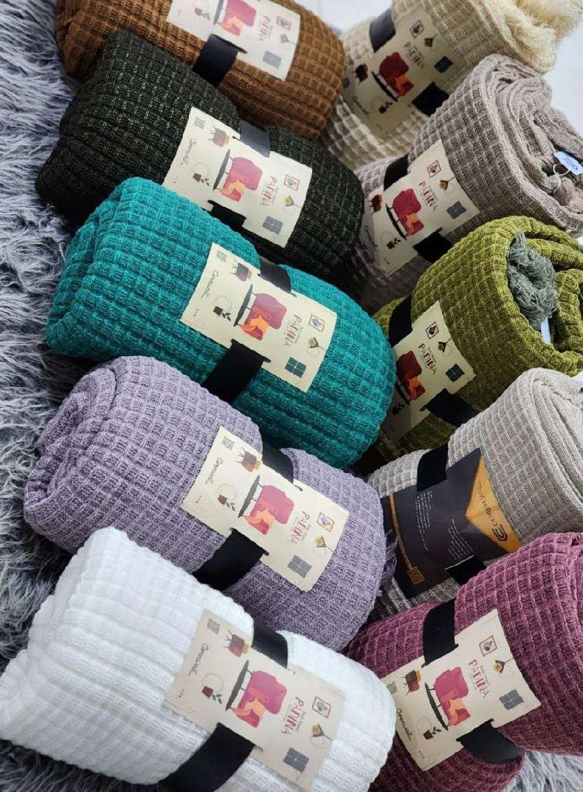 تصویر 3 از شال مبلی بافتنی با طرح متنوع و کیفیت بالا