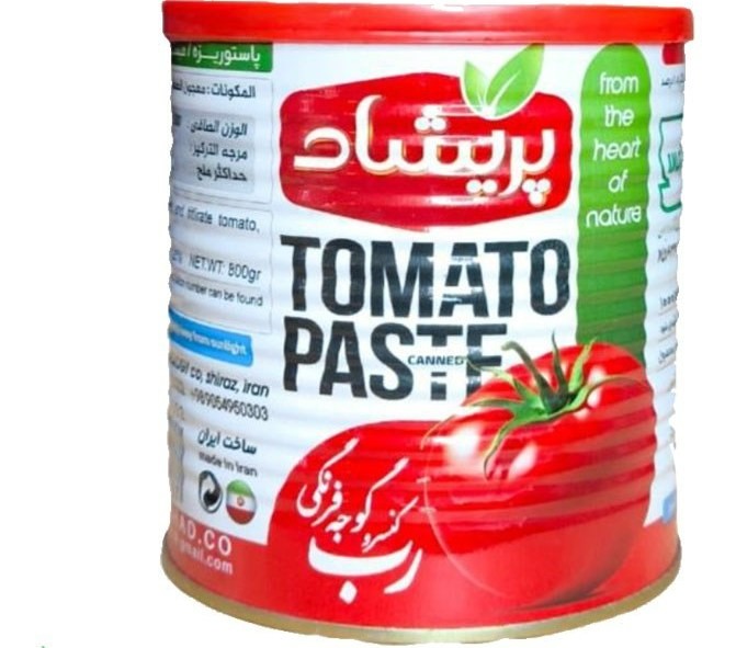 رب گوجه فرنگی پریشاد 800 گرمی با کیفیت و بی نظیر