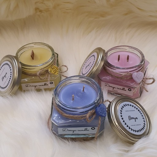 تصویر 1 از قیمت فروش جار شیشه ای برای شمع با فروش عمده