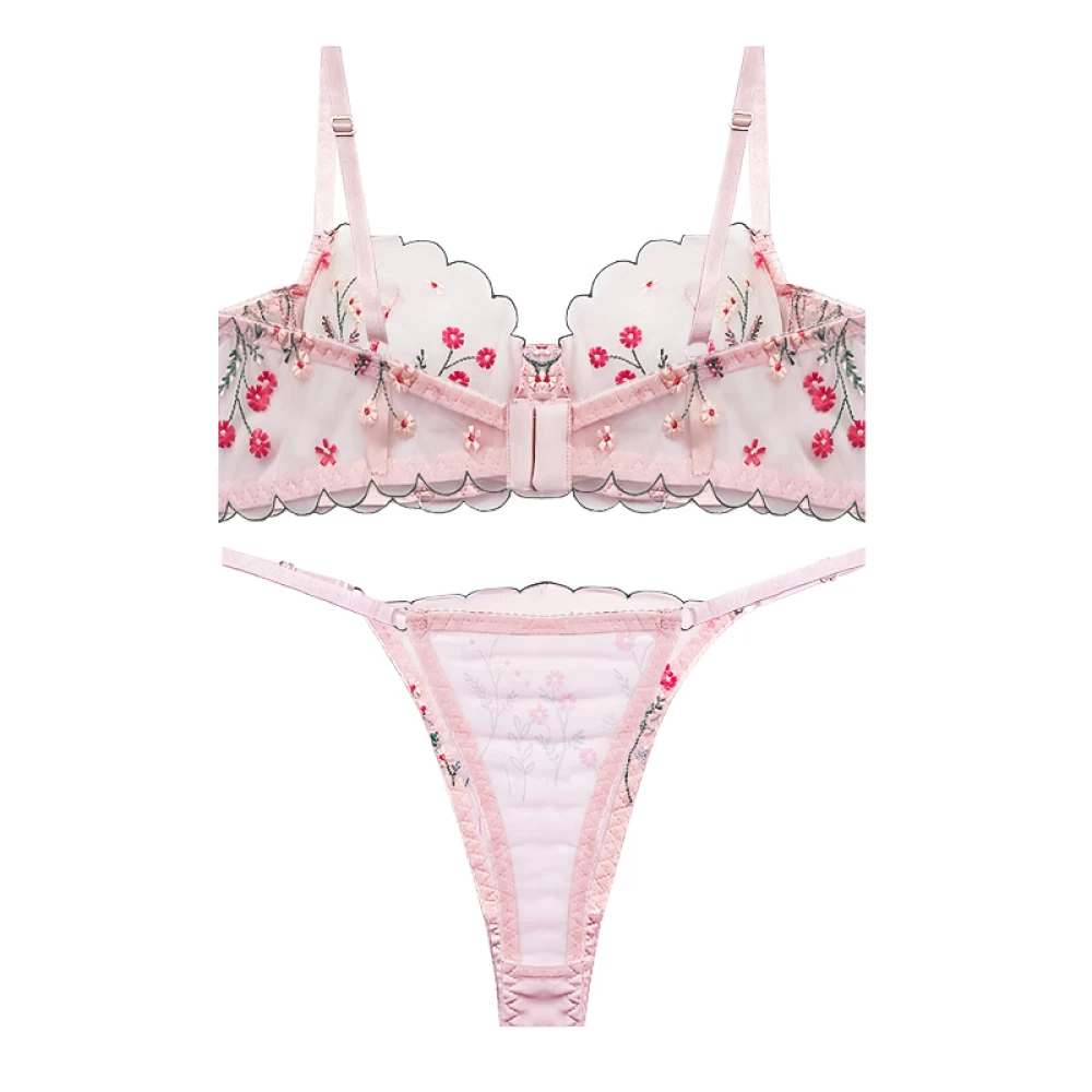 تصویر 1 از ست لباس زیر زنانه مدل توری طرح Paradise