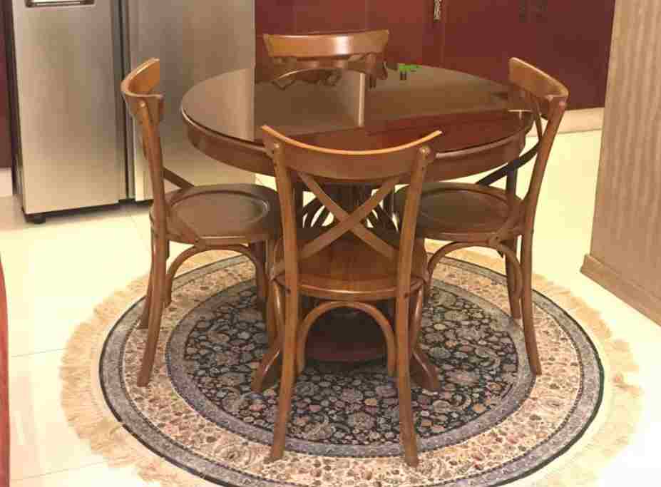 تصویر 2 از خرید وقیمت میز غذاخوری چوبی ضربدری + فروش عمده