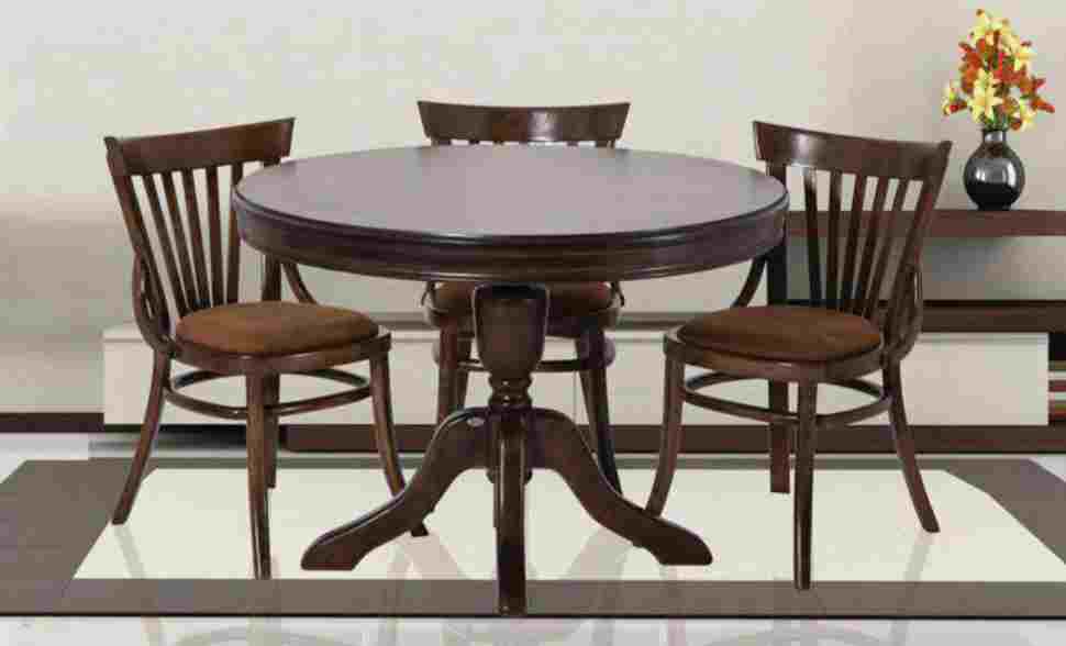 تصویر 2 از قیمت میز غذا خوری چوبی قهوه‌ای ۶ نفره + خرید باورنکردنی