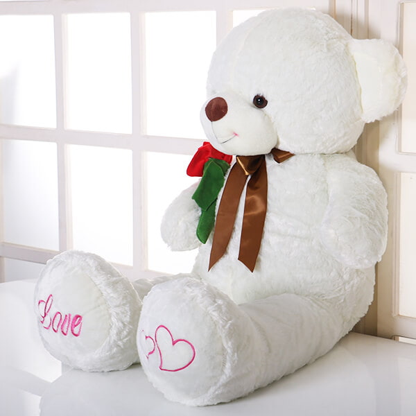 عروسک خرس بزرگ با دوخت استاندارد و ظریف