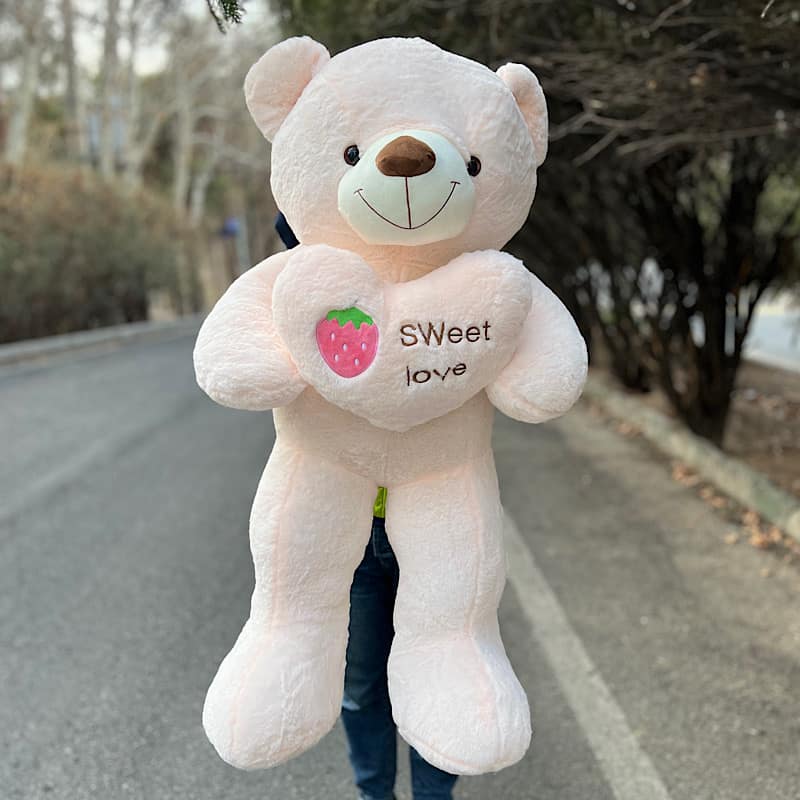 تصویر 1 از عروسک خرس بزرگ با دوخت استاندارد و ظریف