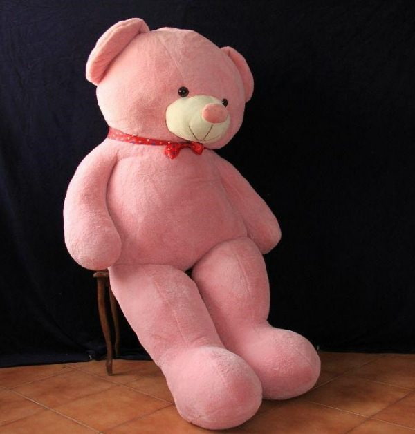 تصویر 2 از عروسک خرس بزرگ با دوخت استاندارد و ظریف