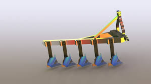 تصویر 3 از گاوآهن پنج خیش محمد زاده با شاسی تقویت شده و تیغه های قابل تنظیم برای زمین های نا هموار