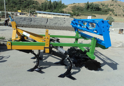 گاو آهن 5 خیش پیکره ی عریض بر برای شکافتن رگه‌ های پهنه