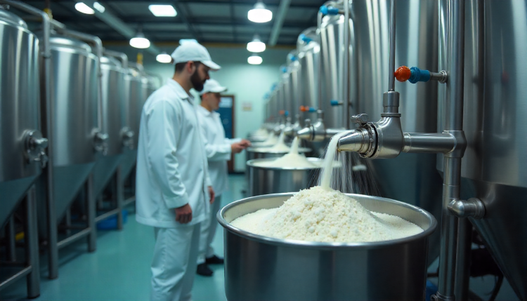 پودر شیر خشک صنعتی با کیفیت ممتاز برای بازارهای داخلی و خارجی