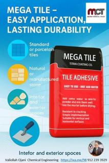 تصویر 4 از قیمت خرید عمده چسب کاشی پودری مگا با پایین ترین قیمت