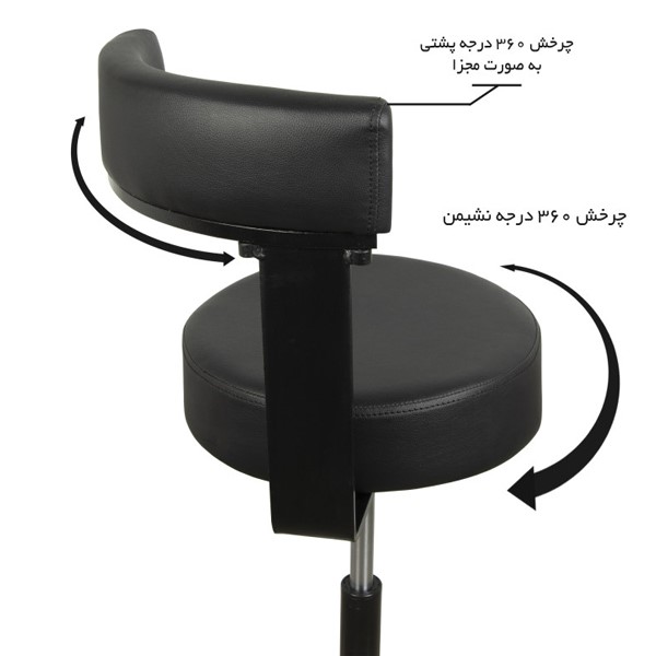 تصویر 1 از صندلی دندانپزشکی چرخدار با طراحی ارگونومیک و راحت