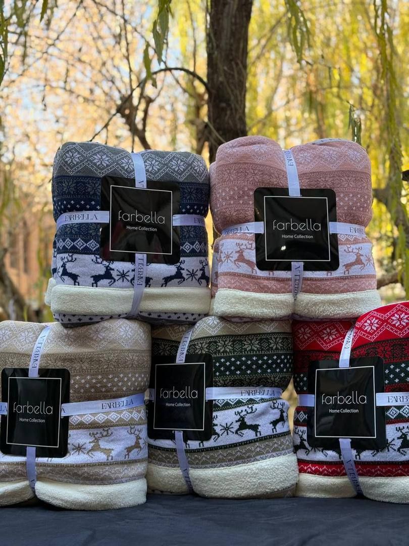 خرید باکیفیت و قیمت به صرفه پتوی بافت گوزنی گوسفندی