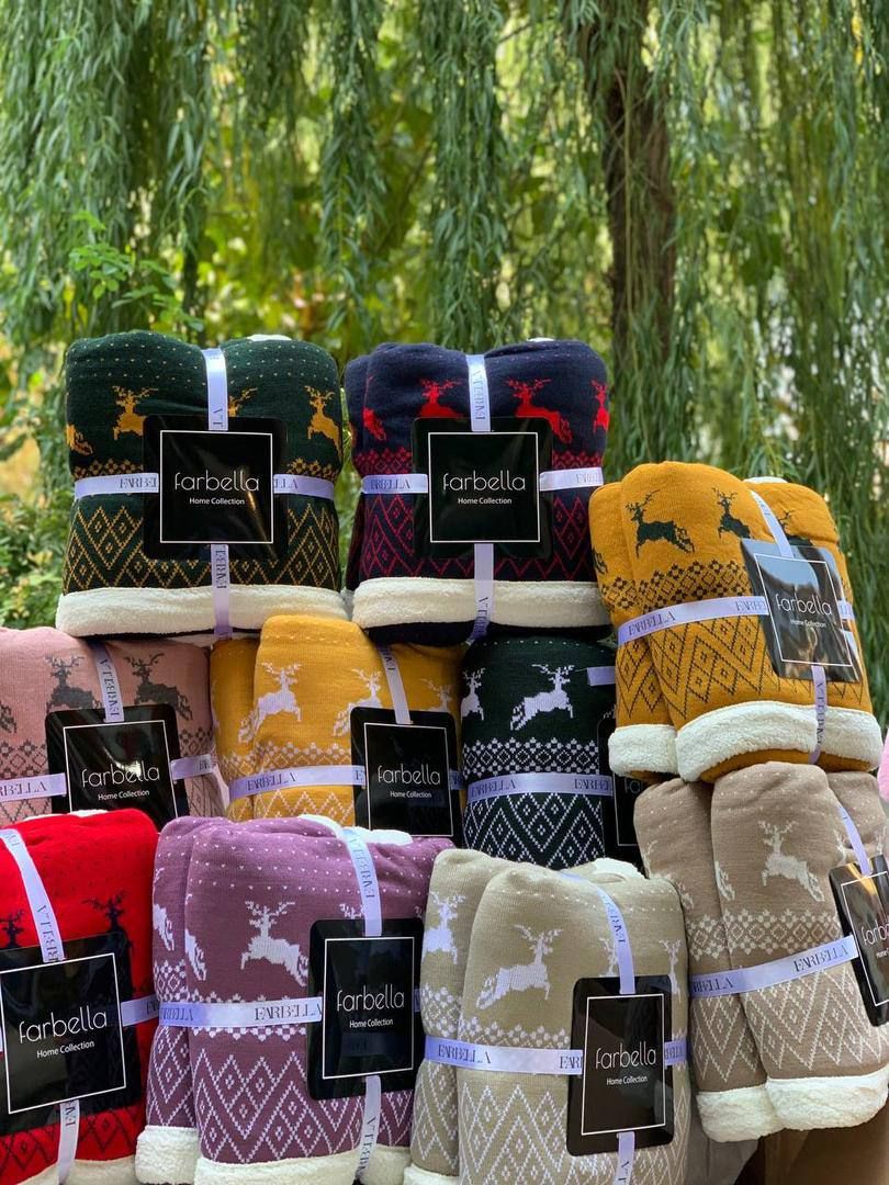 تصویر 1 از پخش عمده و قیمت به صرفه پتوی بافت گوزنی گوسفندی