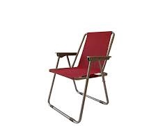 تصویر 3 از صندلی مسافرتی زرشکی قابل حمل با اسکلت مستحکم و رنگ زیبا