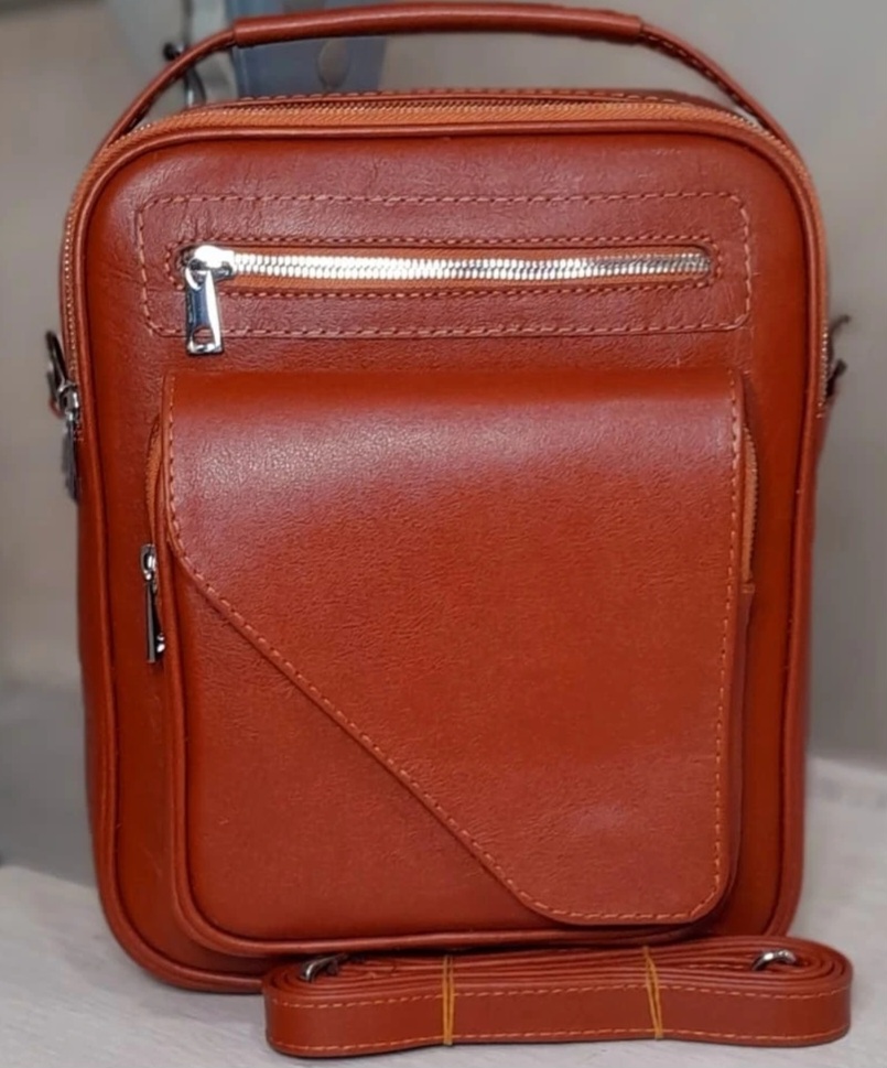 کیف دوشی مردانه چرم طبیعی در فروش صادراتی