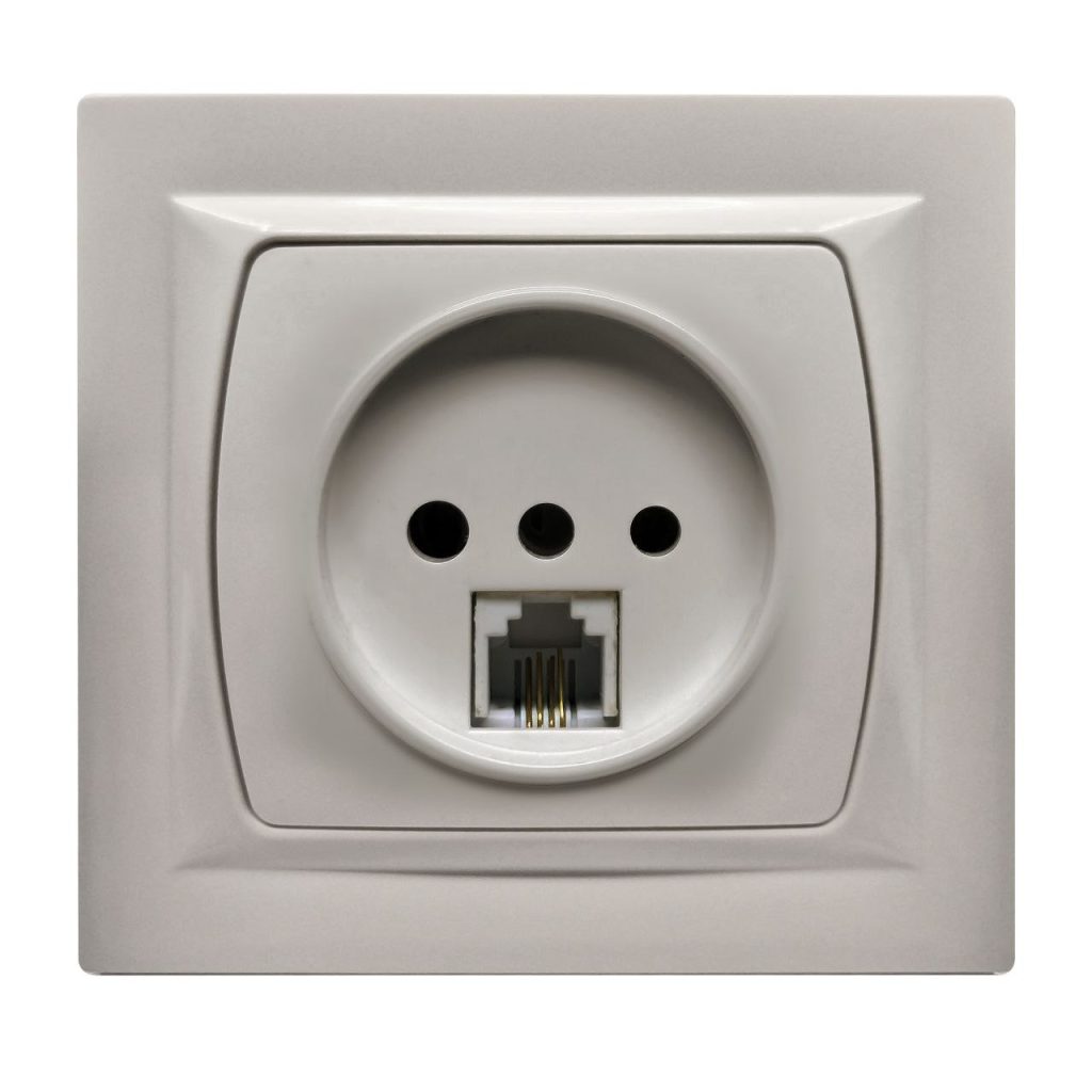 کلید و پریز تلفن با قابلیت نصب آسان