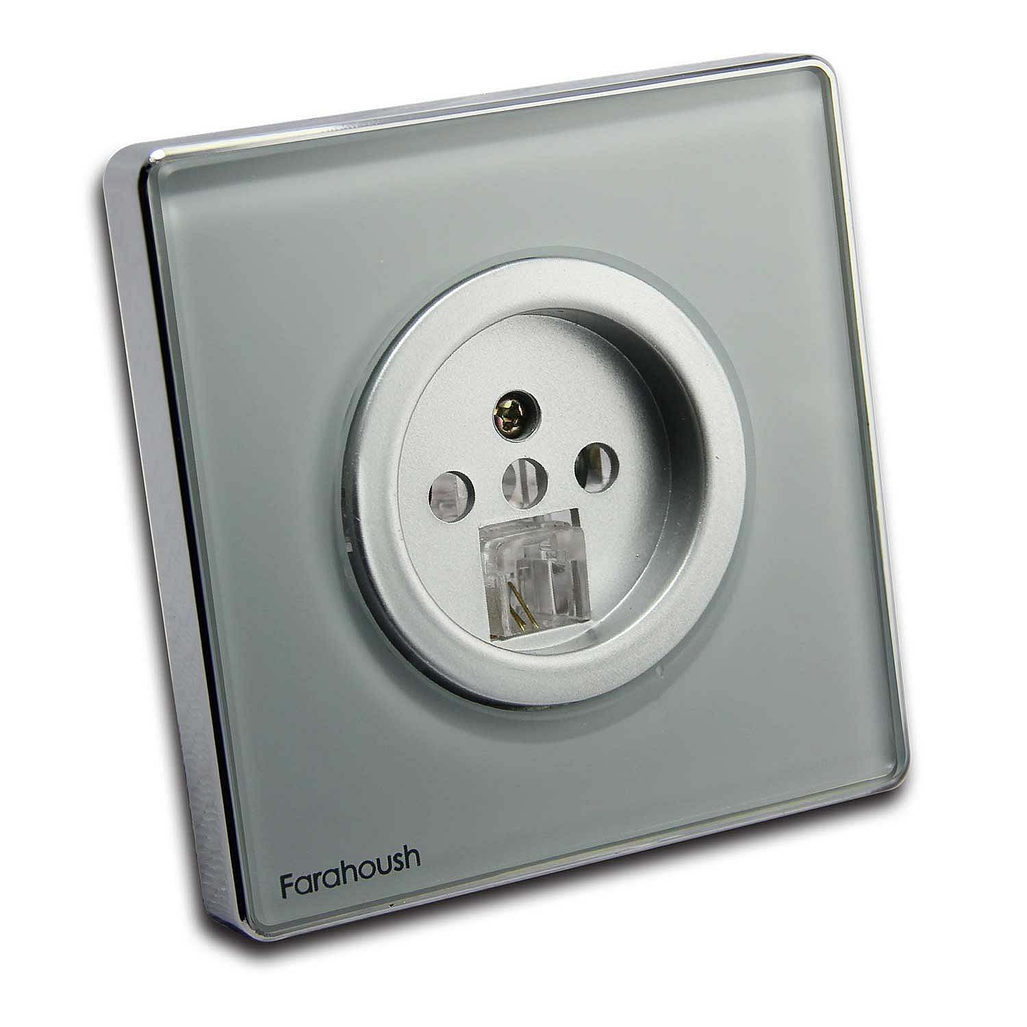 تصویر 1 از کلید و پریز تلفن با قابلیت نصب آسان