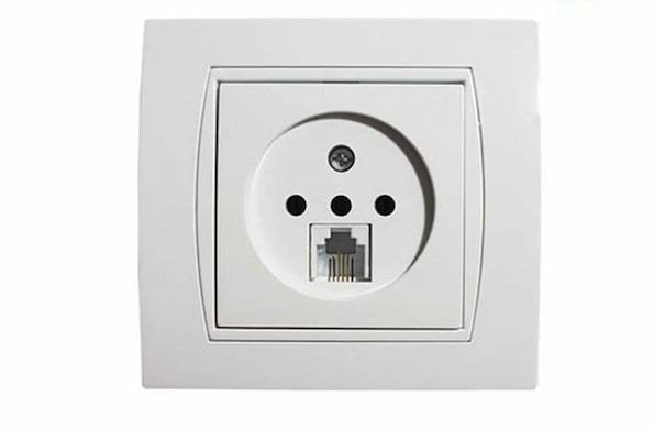 تصویر 2 از کلید و پریز تلفن با قابلیت نصب آسان