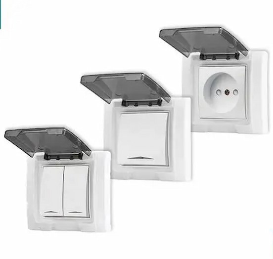 کلید و پریز با محافظ درب دار برای کودکان