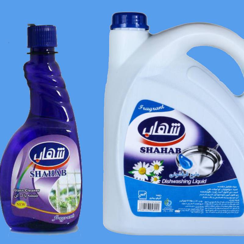 تصویر 1 از مایع ظرفشویی شهاب مناسب ظروف بلور و چینی