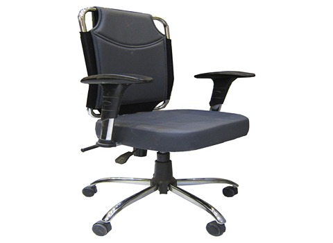 تصویر 4 از صندلی اداری زیرپایی دار پایه قابل تنظیم با نشیمنگاه راحت