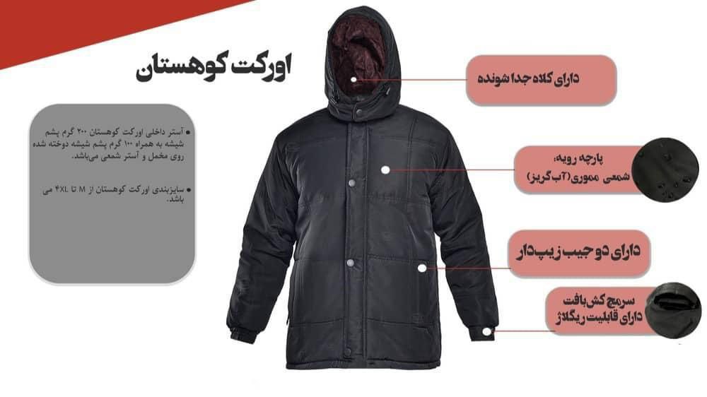 تولیدی کاپشن زمستانی + گاردپوش