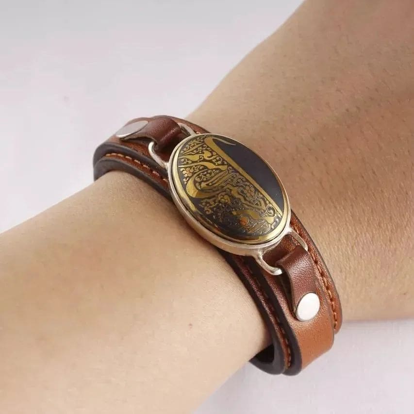 تصویر 4 از دستبند چرم سنگ دار مناسب انرژي درماني روزانه