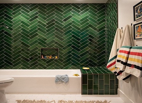 تصویر 4 از سرامیک پرسلان سبز با سطح مقاوم در برابر خراش و ضربه