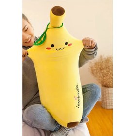 تصویر 3 از عروسک طرح موز مدل خندان ارتفاع 50 سانتی متر فانتزی