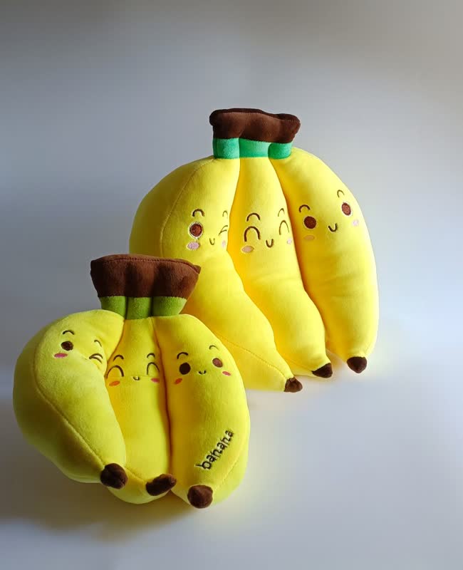 تصویر 4 از عروسک طرح موز مدل خندان ارتفاع 50 سانتی متر فانتزی