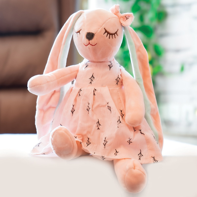 تصویر 1 از عروسک صورتی گوش دراز نرم و ضد حساسیت برای نوزادان