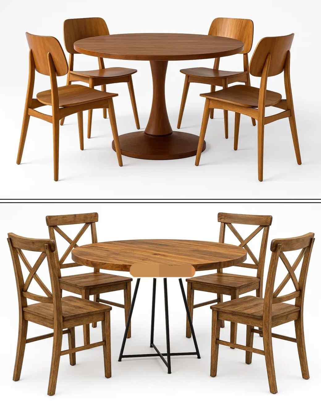 تصویر 2 از قیمت و خرید میز غذاخوری ۴ نفره عسلی با فروش عمده