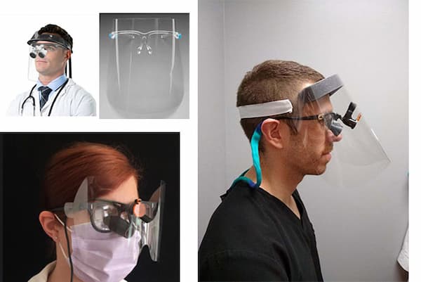 تصویر 3 از شیلد عینکی دندانپزشکی با پوشش مقاوم و دید شفاف کامل