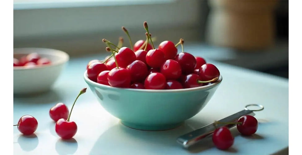 کمپوت گیلاس تازه و خوشمزه با طعم طبیعی خانگی