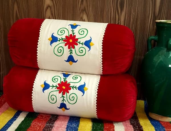 تصویر 4 از بالشت لوله ای سنتی با کیفیت درجه یک و بسته بندی زیبا