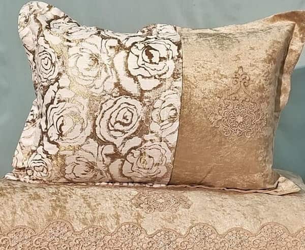 تصویر 2 از بالشت عروس با دوخت ظریف و دقیق با طرح لوکس