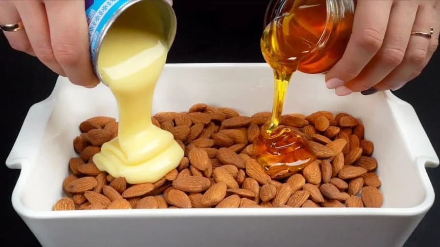 تصویر 3 از شیر بادام عسلی تازه نوشیدنی پرخاصیت برای انرژی روزانه