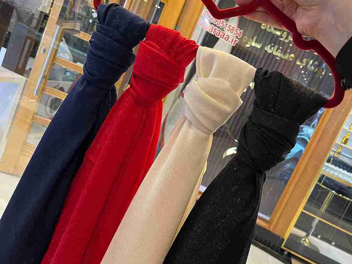 تصویر 3 از حریر روسری حریر کریشه عمده + قیمت تولیدی