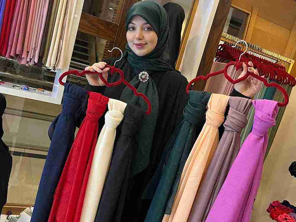 تصویر 4 از حریر روسری حریر کریشه عمده + قیمت تولیدی