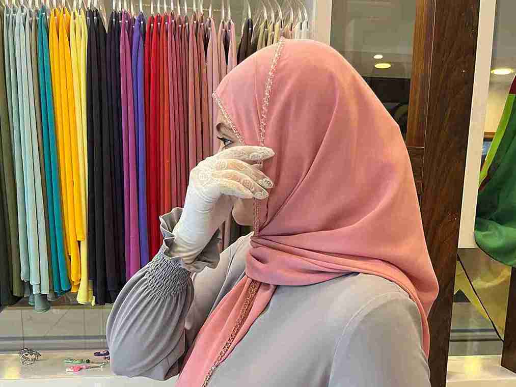 تصویر 5 از خرید عمده شال مجلسی حریرکرپ + قیمت صادراتی