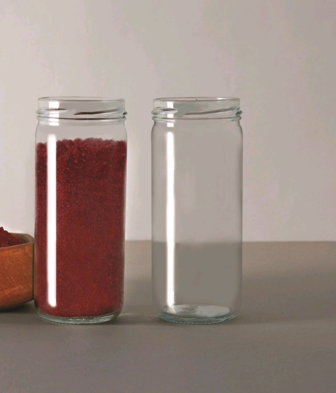 قیمت جار شیشه ای استوانه ای با کیفیت ارزان + خرید عمده