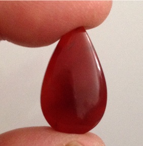 نگین عقیق قرمز طبیعی ایران