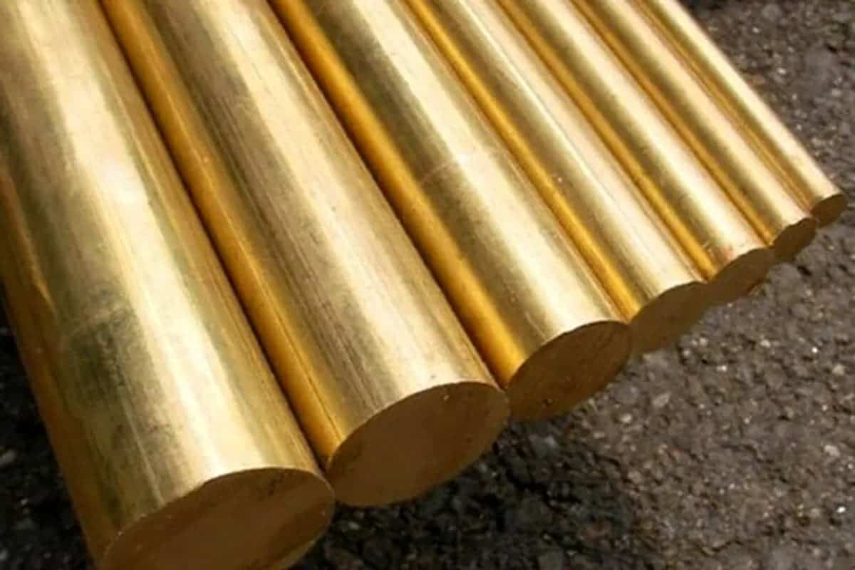 تصویر 1 از میلگرد برنجی با ساختار یکنواخت آلیاژی