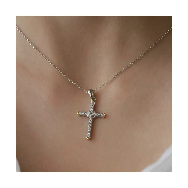 تصویر 1 از گردنبند نقره صلیب زنانه مناسب هدیه به عزیزان و دوستان